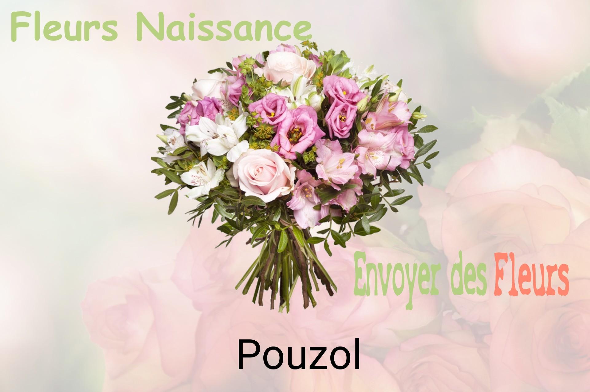 Bouquet de fleurs de naissance livré à Pouzol